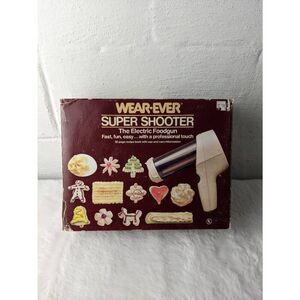 Vntg Wear-Ever‎ 70123 Super Shooter Electric Cookie Press The Electric Food Gun